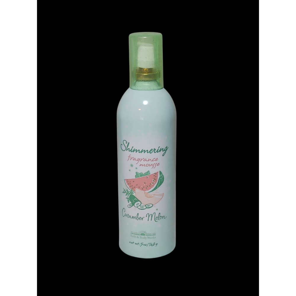 Vtg Bath & Body Works Shimmering‎ Fragrance Mousse Cucumber Melon New